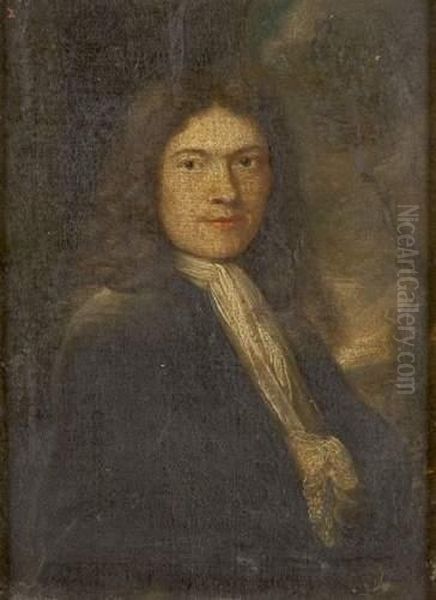 Portrait D'un Jeune Homme De Qualite Oil Painting by Jacques Autreau