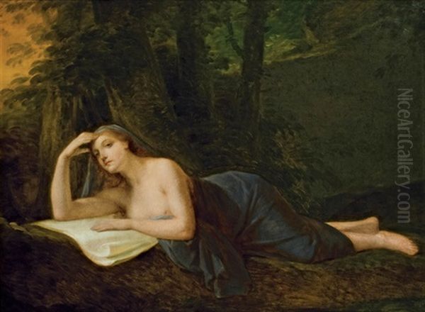 Die Busende Magdalena Oil Painting by Friedrich Heinrich Fueger