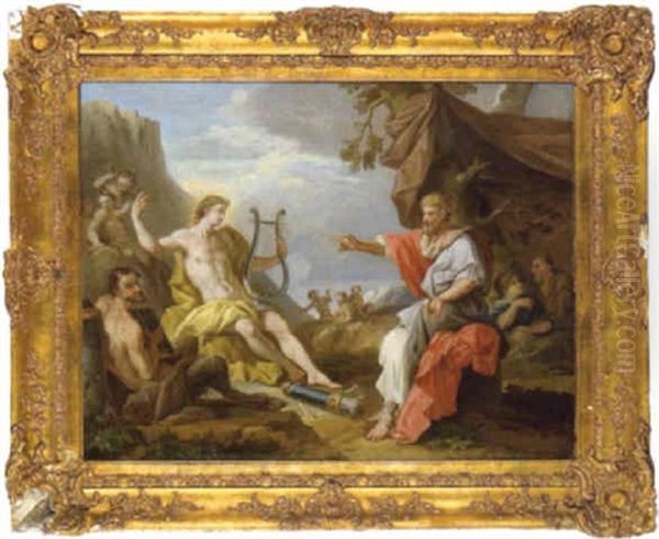 Das Urteil Des Midas Oil Painting by Friedrich Heinrich Fueger