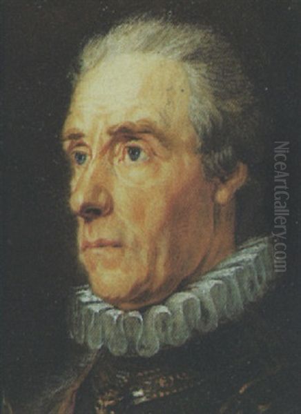 Feldmarschall Gideon Ernst, Freiherr Von Loudon Oil Painting by Friedrich Heinrich Fueger