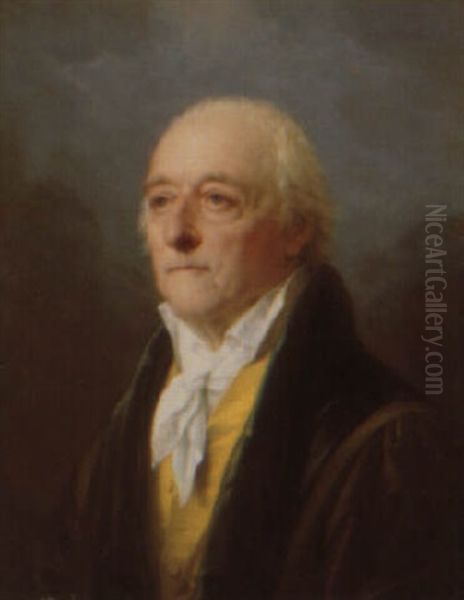 Baron Nicolas Jacquin Oil Painting by Friedrich Heinrich Fueger