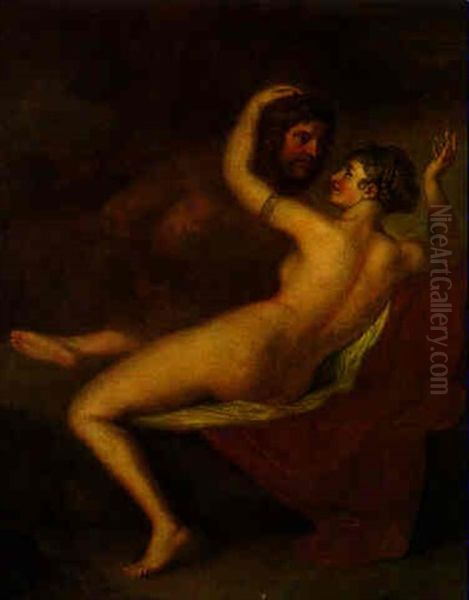 Jupiter Und Jo Oil Painting by Friedrich Heinrich Fueger