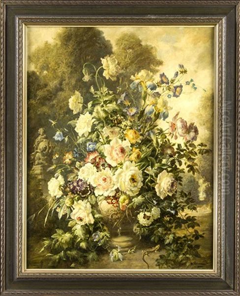 Blumenstuck Oil Painting by Max Fuhrmann