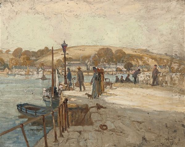 The Port Of Flushing Oil Painting by Albert Henry Fullwood