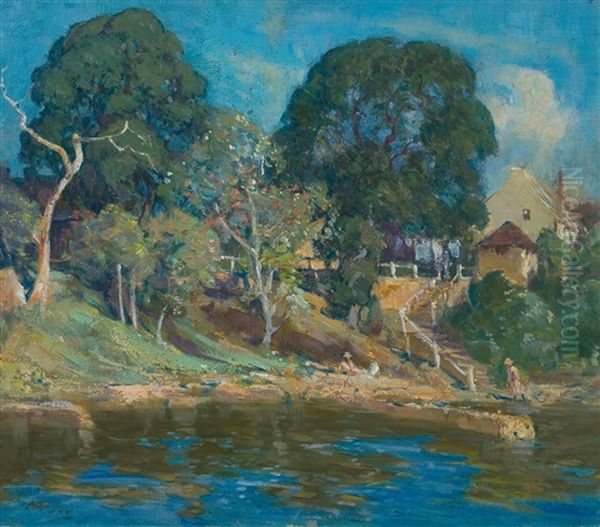 Lavender Bay Oil Painting by Albert Henry Fullwood