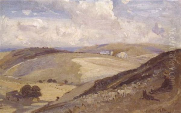 Landscape Oil Painting by Albert Henry Fullwood