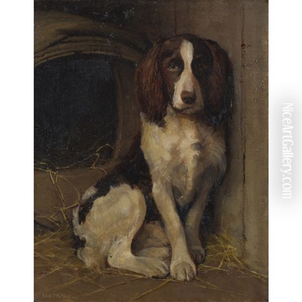 In Kennels Oil Painting by Samuel Fulton