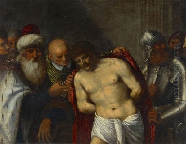 Ecce Homo, Christus Vor Pilatus Oil Painting by Francesco Furini