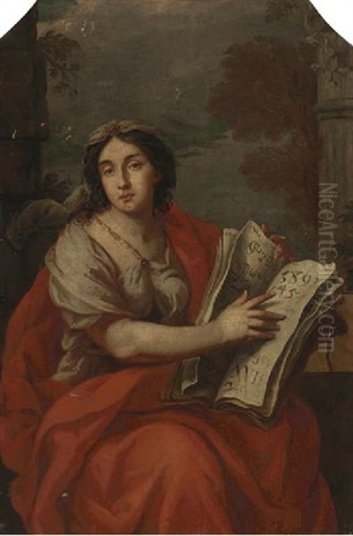 A Sibyl Oil Painting by Francesco Furini