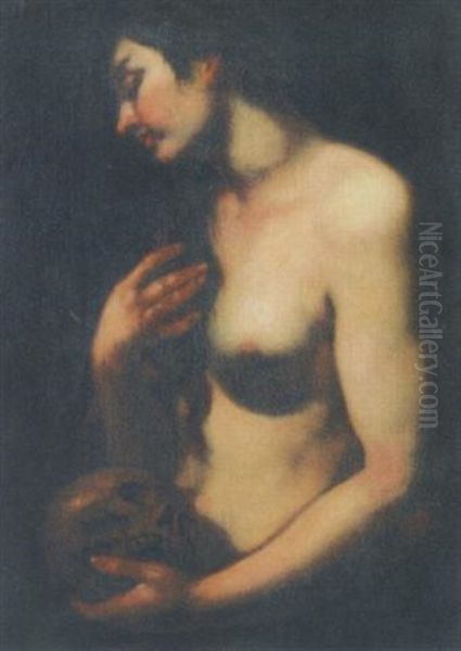 Busende Maria Magdalena Oil Painting by Francesco Furini