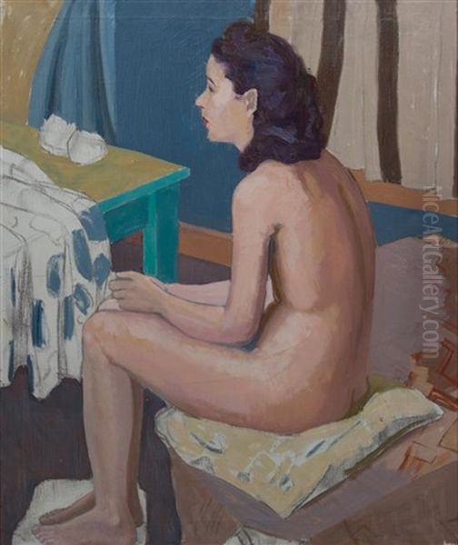 Portrait Of A Woman, Sitting Oil Painting by Frederick F. Fursman