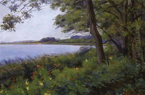 Am Westensee Oil Painting by Julius Furst