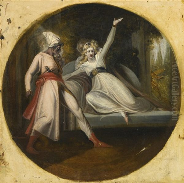 Leonore Discovering The Dagger Left By Alonzo Oil Painting by Henry Fuseli