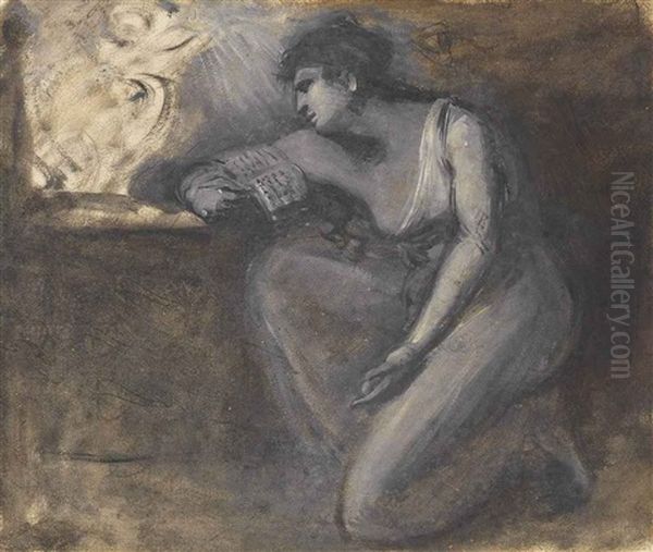 The Prophetess Cassandra Oil Painting by Henry Fuseli