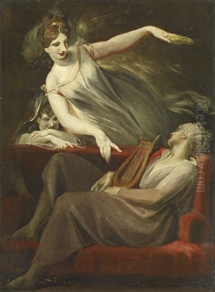 Die Vision Des Dichters Oil Painting by Henry Fuseli