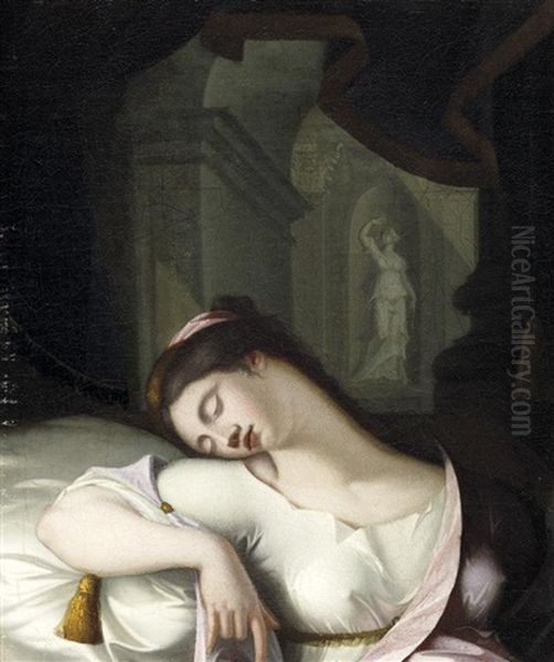 Traumende Oil Painting by Henry Fuseli