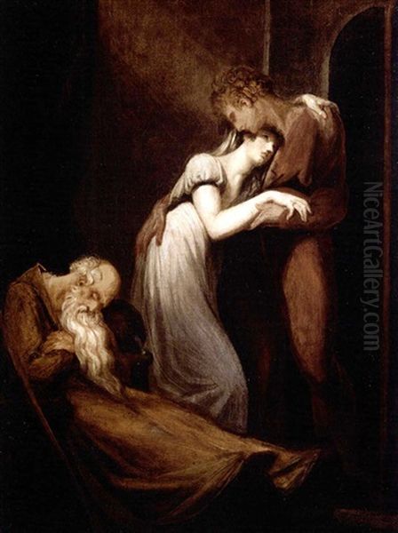 Huon And Amanda With The Dead Alphonso Oil Painting by Henry Fuseli