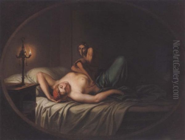 Der Nachtmahr Oil Painting by Henry Fuseli