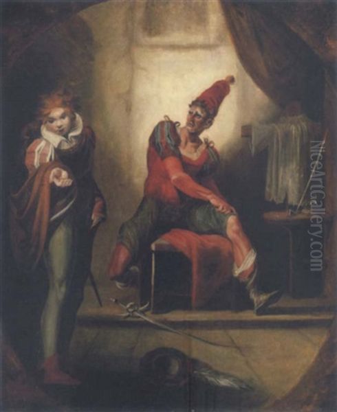 Matthew Klagt Bobadill, Dass Er Nicht Einmal Mehr Zwei Schillinge Habe Oil Painting by Henry Fuseli