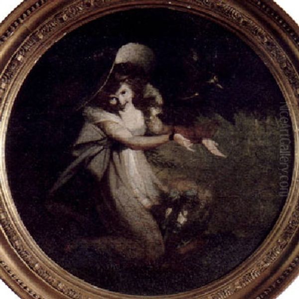 Madchen Mit Schmetterlingen, Kleine Fairy-perdita Oil Painting by Henry Fuseli