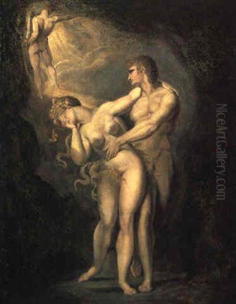 Die Vertreibung Aus Dem Paradies Oil Painting by Henry Fuseli