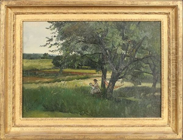 Collins Centre Oil Painting by Charles Lewis Fussell