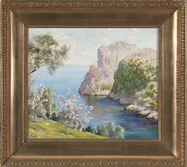 Cala Mallorquina Oil Painting by Joan Fuster Bonnin