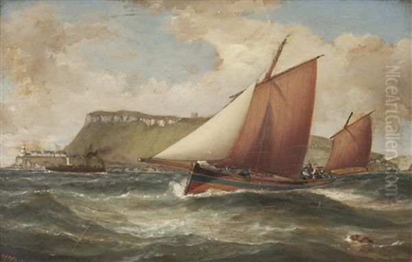 Fishing Trawl Off The Cumbraes Oil Painting by Samuel Holburn Fyfe