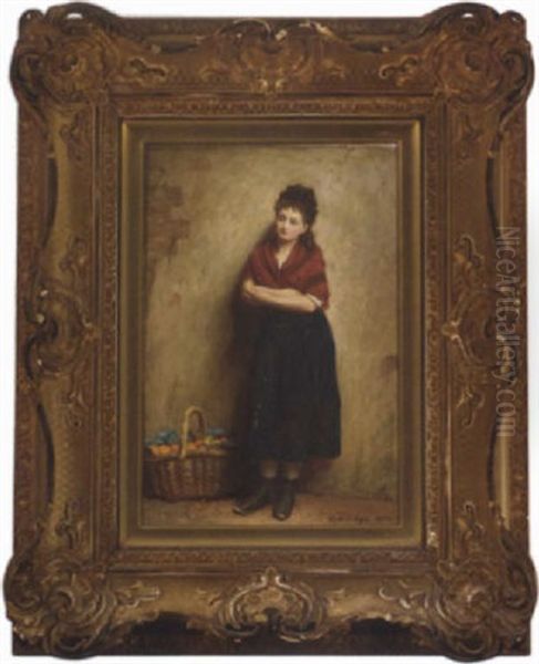 The Orange Girl Oil Painting by William Baxter Collier Fyfe