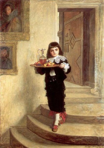 The Young Serving Boy Oil Painting by William Baxter Collier Fyfe