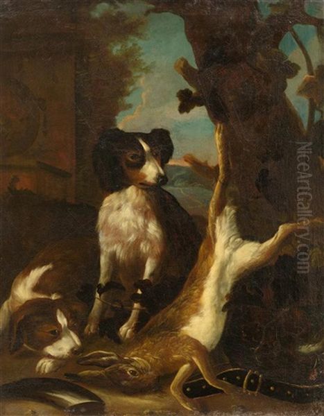 Hund Mit Erlegtem Hasen Oil Painting by Jan Fyt