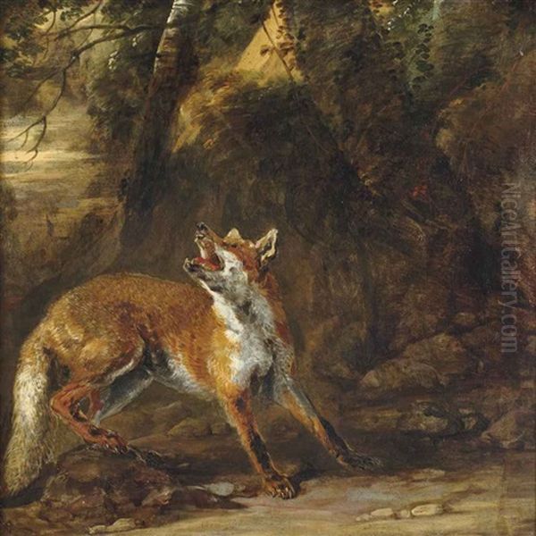 Renard Sous Un Arbre Oil Painting by Jan Fyt