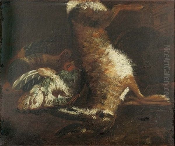 Jagdstillleben Oil Painting by Jan Fyt