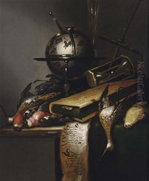 A Hunting Still Life Oil Painting by Jan Fyt