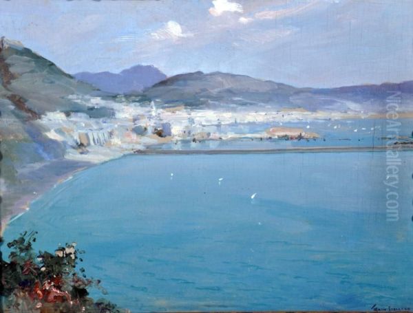 Golfo Di Salerno Oil Painting by Mario Avallone