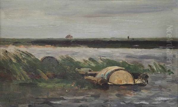 The Polder Oil Painting by Paul Joseph Constantin Gabriel