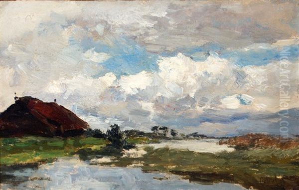 Landschap Met Wolkenlucht Oil Painting by Paul Joseph Constantin Gabriel