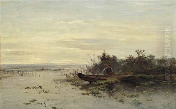 De Eerste Baars (vroege Morgen): The First Sea Bass Oil Painting by Paul Joseph Constantin Gabriel