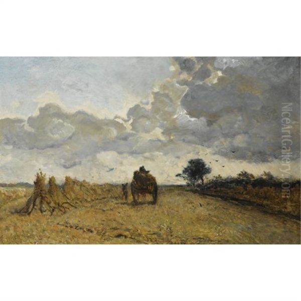 Harvest Time Oil Painting by Paul Joseph Constantin Gabriel