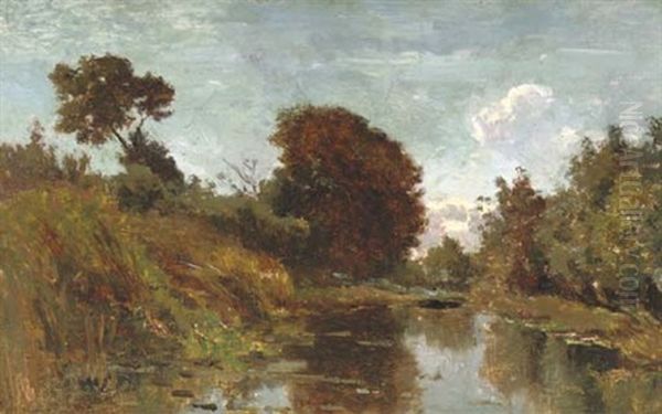 In Het Gein Bij Abcoude: Rowing Along The River by Paul Joseph Constantin Gabriel