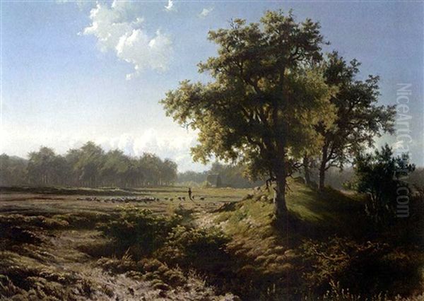 A View Of The Veluwe In Summer Oil Painting by Paul Joseph Constantin Gabriel