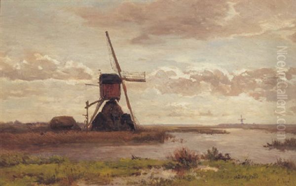 Watermolen Oil Painting by Paul Joseph Constantin Gabriel