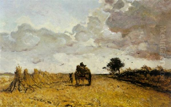 Harvest Time Oil Painting by Paul Joseph Constantin Gabriel