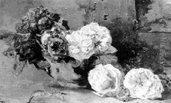 Bloemstilleven Met Rozen Oil Painting by Paul Joseph Constantin Gabriel