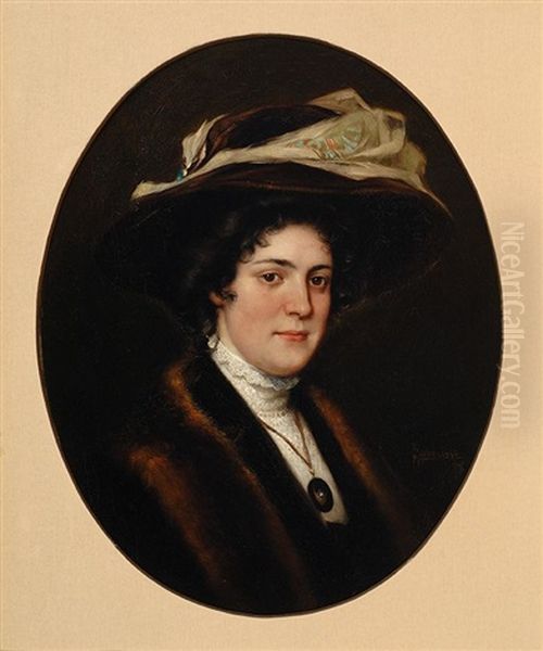 Portrait Of Gijsbertha Nicolai Oil Painting by Johannes Gabrielse