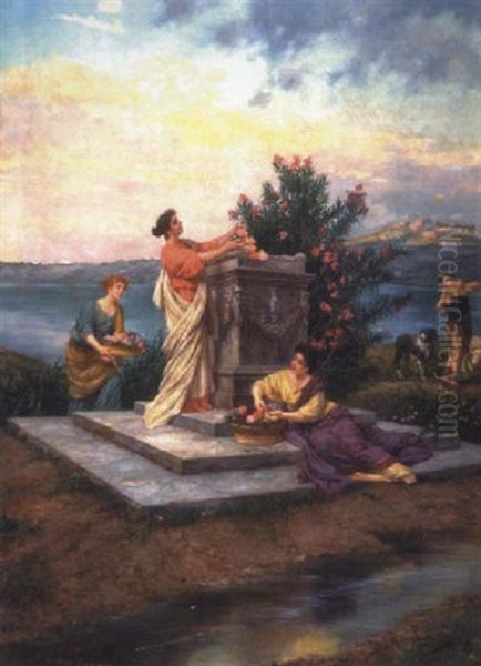 The Festival Of Spring Oil Painting by Pietro Gabrini