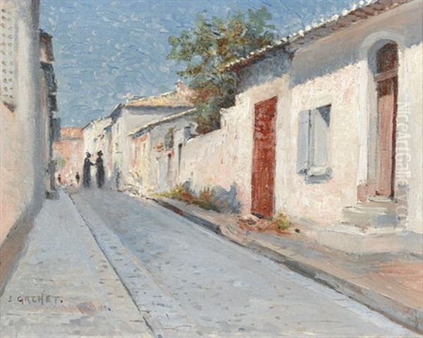 Martigues Oil Painting by Jules Gachet