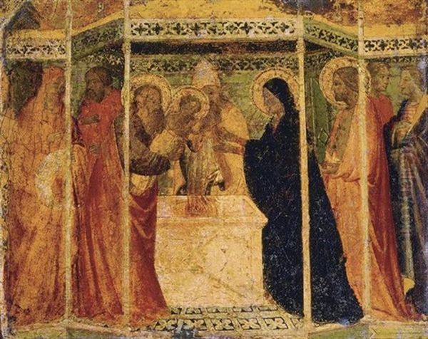 Presentation Of Christ In The Temple Oil Painting by Agnolo di Taddeo Gaddi