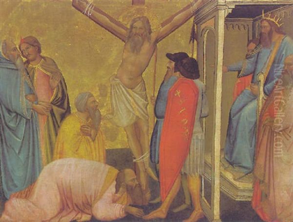 The Martyrdom Of Saint Andrew Oil Painting by Agnolo di Taddeo Gaddi