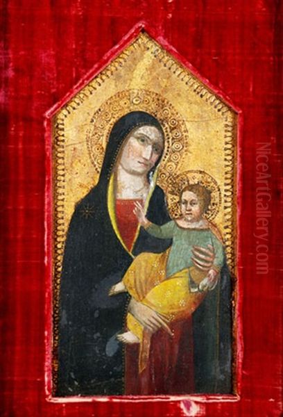 Madonna Mit Kind Oil Painting by Taddeo Gaddi